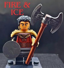 LEGO Castle Viking King Knight Minifigure Axe Shield Kingdoms D D 21343 21348