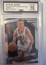 2024-25 Panini Prizm Black Legends CCG Graded 10 Steve Kerr # 292 Silver Prizm
