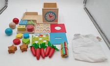 Montessori Toys for 1 to 3-Year-Old Boys Girls Toddlers Wooden Sorting Stacking