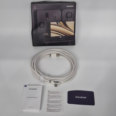 Maxonar VBA001 VR Link Cable 16FT USB3 A to USB C 5Gbps 18W Fast Charge Quest