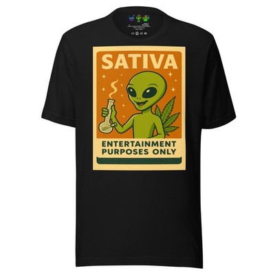 Cosmic Sativa Sesh Alien T Shirt | Famous 51 & Premium