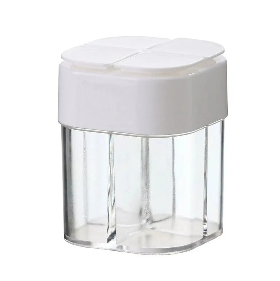 4-In-1 Seasoning Jar – Portable Plastic Spice Shaker For Bbq, Camping & Home