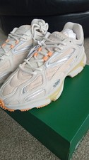 Lacoste Men Size 8 Trainers Light Tan/Light Orange Brand New Never Been Worn 