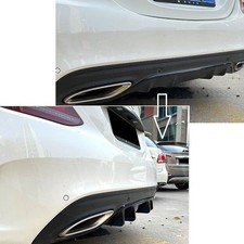 ? SPORT HECK DIFFUSOR UNTERSPOILER F&Uuml;R MERCEDES C-KLASSE W205 FACELIFT AMG PAKET
