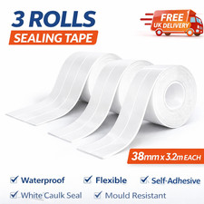 Bath Kitchen Caulk Tape Sealant Strip PVC Self Adhesive Toilet Wall Sealing Tape