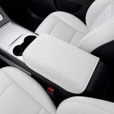 White Center Console Armrest Cover For Tesla ...