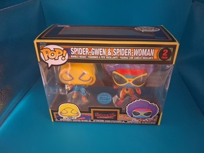 Funko Spider-Man Spider-Gwen & Spider-Woman Black Light Pop!
