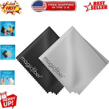 Microfiber Cleaning Cloths, 2 Pack - Scratch-Free for Glasses  Screens
