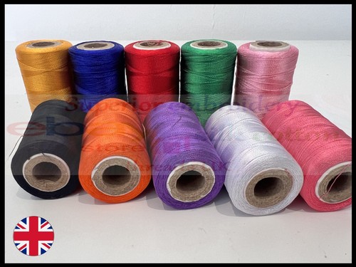 10 Silk Spools Sewing Threads Art Strong Machine Embroidery for Brother/jokey UK - Picture 2 of 10