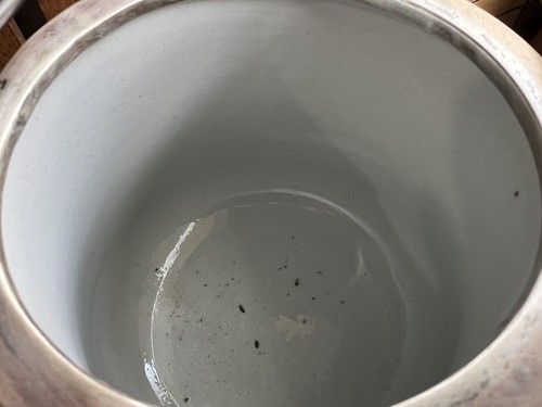 Antique Wedgwood Silverplate Porcelain Blue Jasperware Ice Bucket Biscuit Barrel - Imagen 11 de 11