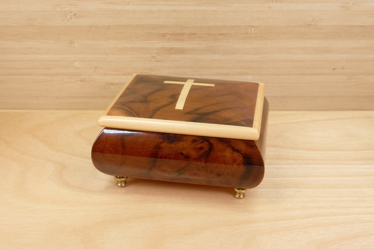 REUGE MUSIC オルゴール Ave Maria Reuge Switzerland Wood Music Box 18 is - Plays Ave Maria