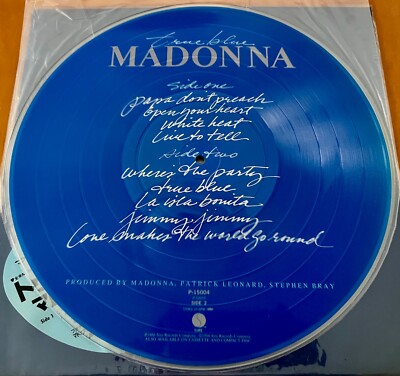 MADONNA True Blue P-15004 JAPAN ONLY LIMITED EDITION 12