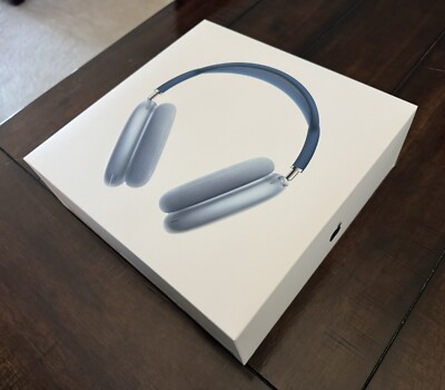 EMPTY Apple AirPods Max Headphones Box Blue (Headset Not