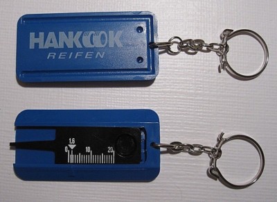 HANKOOK Reifen Profilmesser Kunststoff Schlüsselanhänger Keychain NEU (A51v)