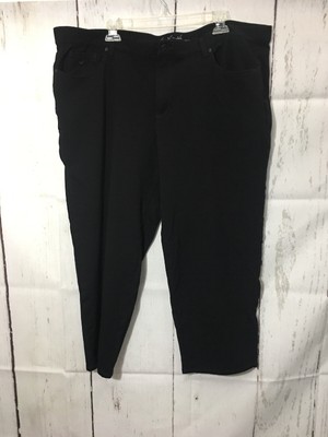 gloria vanderbilt all around slimming effect black pants