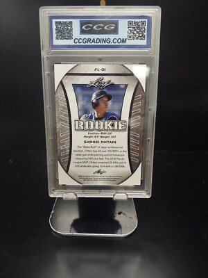 ?2018 Leaf EXCLUSIVE FLAG #FL-01 Shohei Ohtani ANGELS RC ROOKIE 