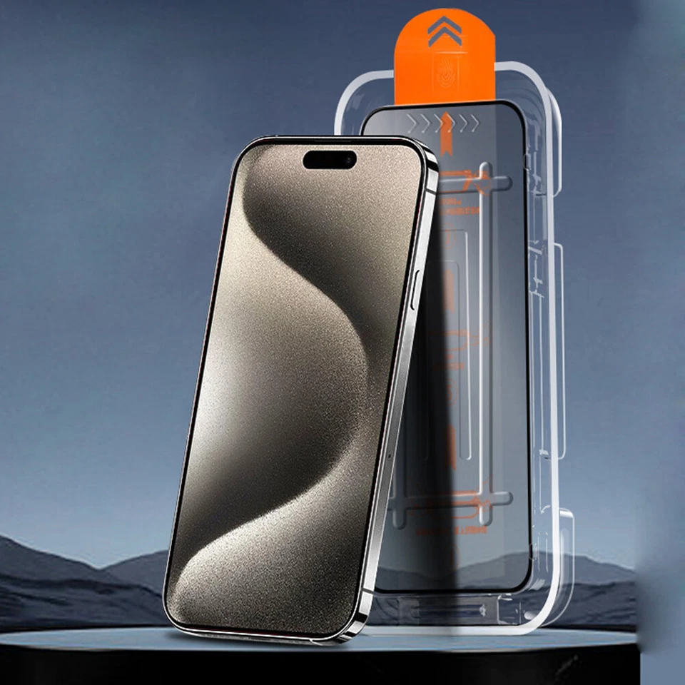 Easy instal Screen Protector for iPhone 17 16 15 14 13 12 Pro Max Tempered Glass - Image 4 of 4