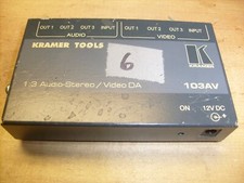 Kramer Tools 1:3 Audio-Stereo Video DA 103AV , no power adapter