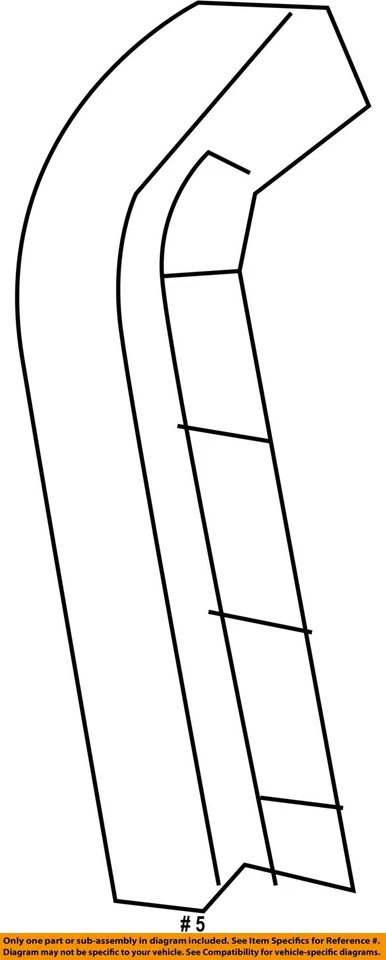 Chevrolet GM OEM 11-15 Cruze capó-sello exterior de resistencia a la intemperie derecho 94787613 Foto 2 de 2