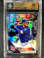 2016 Topps Chrome Kris Bryant PRISM Refractor #50 Cubs BGS 10 Pristine =GRD382=