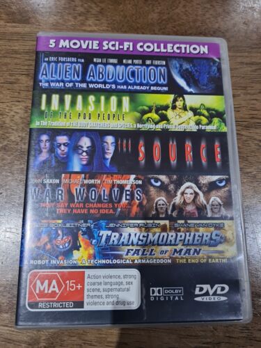 5 Movie Sci-Fi Collection - 2 DVD - Alien Abduction / The Source / War Wolves #2 - Picture 1 of 4