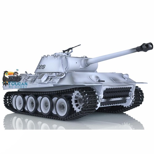 Henglong 1/16 Snow 7.0 Piste Metallo Personalizzate Ruote Pantera RTR RC Serbatoio 3819 - Foto 7 di 12
