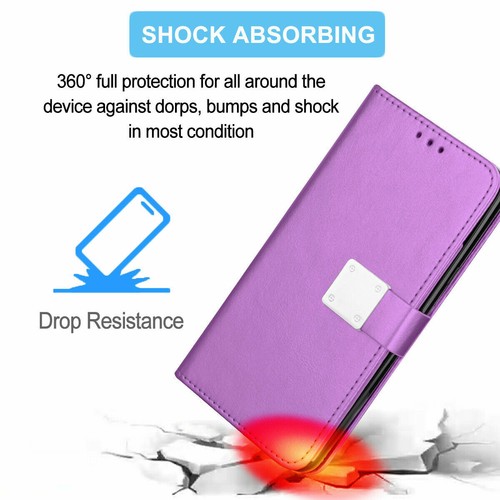 For iPhone /Moto /LG Leather Wallet Phone Case Flip Holder Card Shockproof Cover - Picture 19 of 39