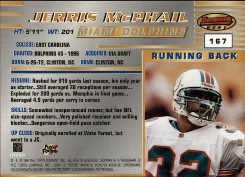 1996 Bowman's Best Football  *COMPLETE YOUR SET*  Pick From List - Picture 330 of 356