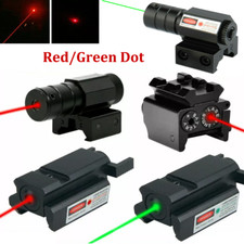 Compact Red/Green Dot Laser Sight 20mm Tactical Picatinny Rail Mount Pistol Gun