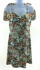 Love @ First Sight Juniors Off The Shoulder Multi Color Dress Size Medium