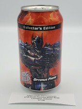 2014 Big Red Collectors Edition Transformers AGE OF Extinction Optimus Prime Can