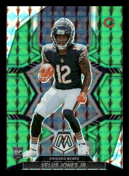 2022 Panini Mosaic #337 Velus Jones Jr. Rookie Mosaic Green Chicago Bears