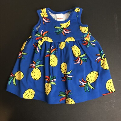 blue pineapple dress Pleated-Back Mini Dress in Blue Pineapple Coco Shop