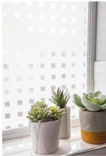 d-c-fix window privacy Caree White static 67.5cm x 1.5m cling vinyl film table