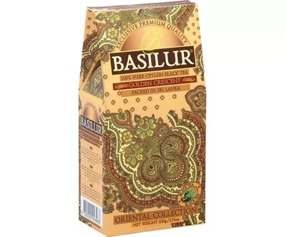 Basilur Tea Golden Crescent 100% Pure Ceylon High Quality - 100g Free Shipping