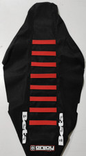 Enjoy MFG ribbed gripper Seat cover Beta RR Enduro 2020 - 2024 Black Red Logo