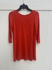 Old Navy Juniors Dress Floral Orange 3/4 Sleeve Sz Large 10-12