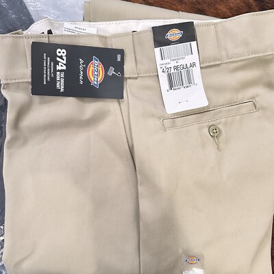 Dickies Women's 874 Original Work Pants Size 4/27 in Khaki