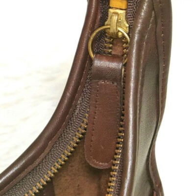 Extremely Rare Made In USA Old Coach 9033 Shoulder Bag Dark Brown