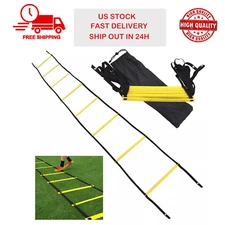 8 Rung Agility Speed Training Ladder Footwork Fitness Football Workout Exercise