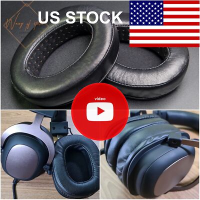 Sheepskin Ear Pads Foam Cushion For Havit H2002D Headset Real Leather Lambskin