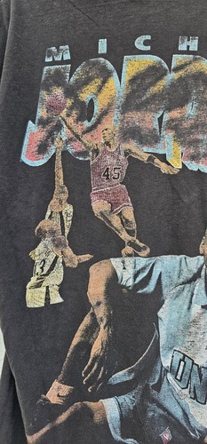 Vintage Michael Jordan Rap T Shirt Mens 90s Bootleg Chicago Bulls - Picture 11 of 15