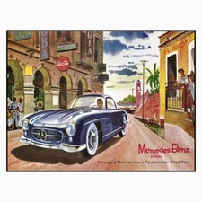 Mercedes BenZ Retro metal tin sign plaque Garage pub man cave Home Large 