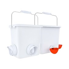 Large Automatic Chicken Feeder and Waterer Set Hanging Chicken Wate... Fast Ship