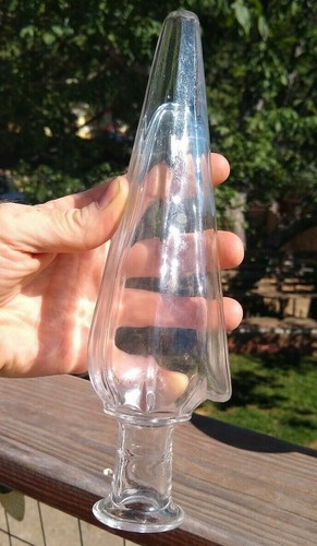 Klarglas Dekanter Flasche Topper Top 9,5 Zoll