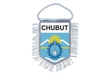 Mini Flag Pennant Country Car Decoration Souvenir Coat Of Arms Chubut Argentina
