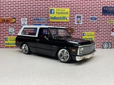 1/18 ACME 1972 Chevrolet Blazer Black White Top 2WD Custom  A1807709 In Stock