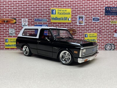 1/18 ACME 1972 Chevrolet Blazer Black White Top 2WD Custom