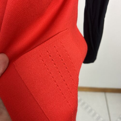 Retro Tomato Red Mid Vest Gilet Sz 12 Vintage - Picture 6 of 12