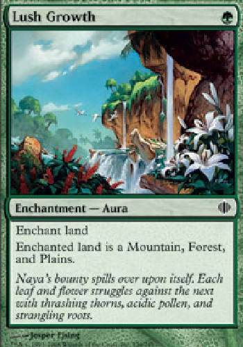 LUSH GROWTH X4 4 4X Shards of Alara MTG Magic the Gathering Cards DJMagic - Picture 1 of 1